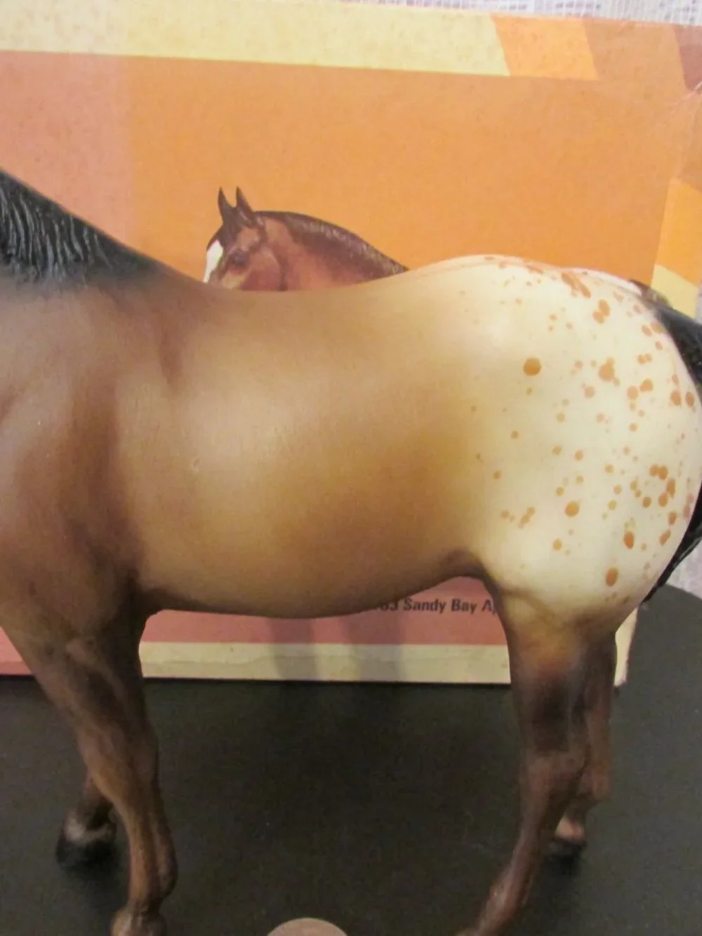 Breyer Vintage Sandy Bay Appaloosa Quarter Horse Yearling #103 1971-1988 w/box - Picture 3 of 16